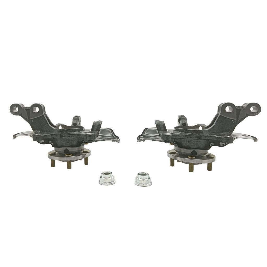 Pair Front Steering Knuckle & Wheel Bearing Hub Assembly for Toyota Corolla