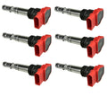 Set of 6 NGK COP Ignition Coils for Audi A4 A6 Quattro V6 3.0L (2002–2008)