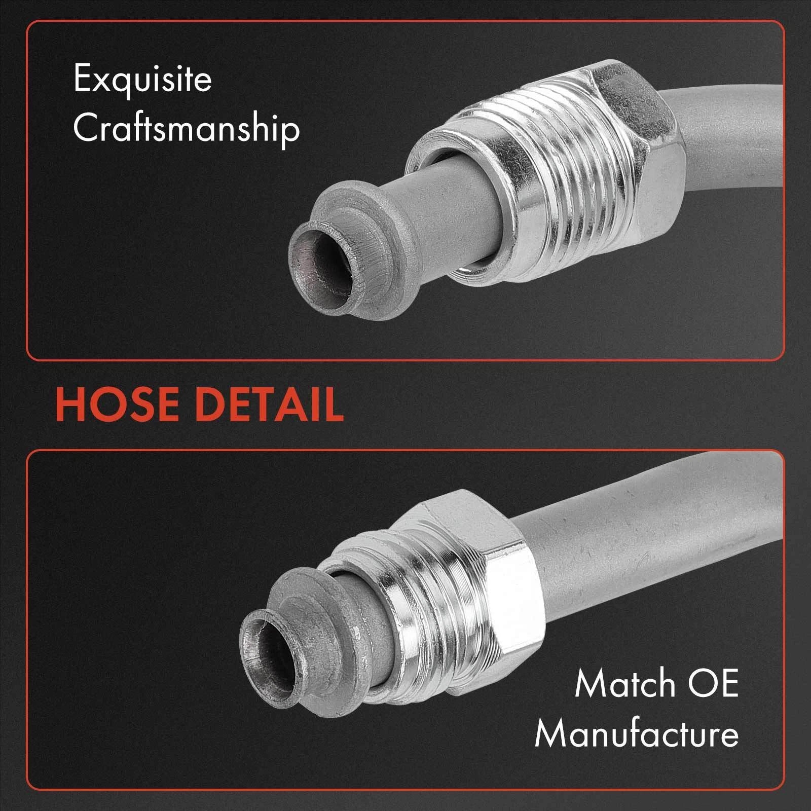 Set of 4 Power Steering Pressure & Return Line Hoses for Chevy Express (2003–2023)