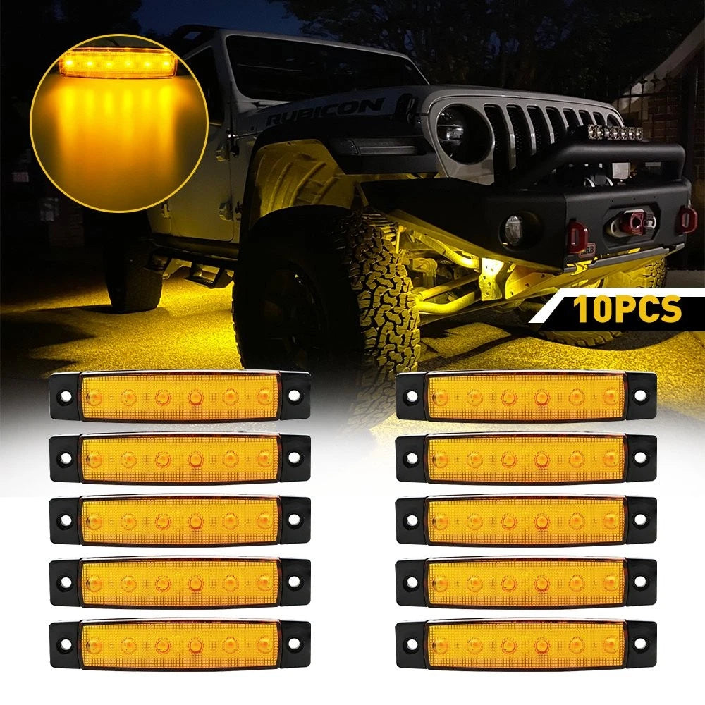 10PCS LED Underglow Rock Lights for Off Road UTE ATV Boat