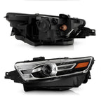 Set of 2 Halogen Headlights for Ford Taurus (2016–2019) HB3 Black Housing