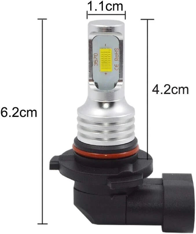 Set of 2 6000K LED Headlights for Cadillac Escalade (2007–2014)