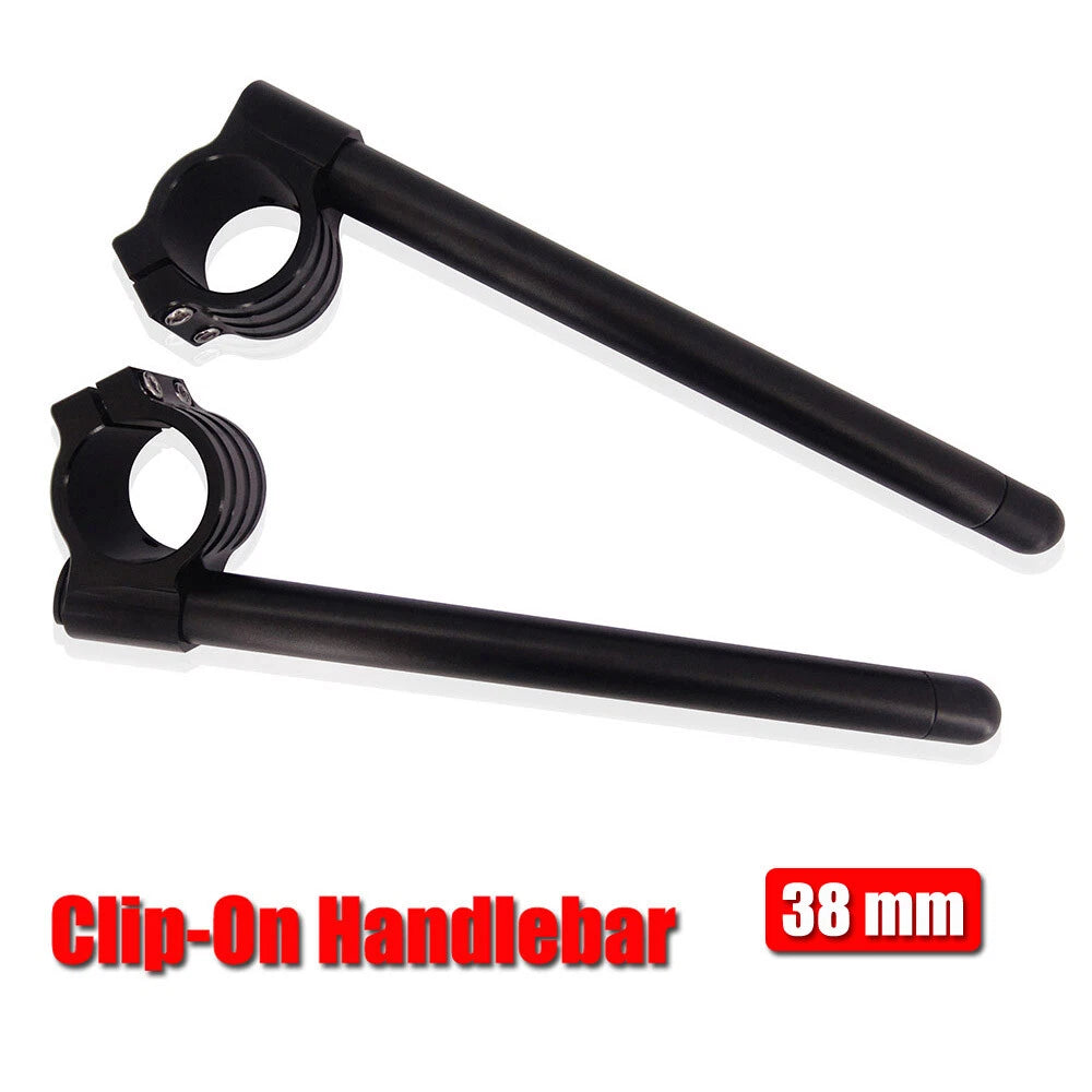 CNC 38mm Clip-On Handlebars for Kawasaki ZX600 Ninja 600R (1985–1992) ZX750 Ninja ZX-7