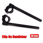 CNC 38mm Clip-On Handlebars for Kawasaki ZX600 Ninja 600R (1985–1992) ZX750 Ninja ZX-7