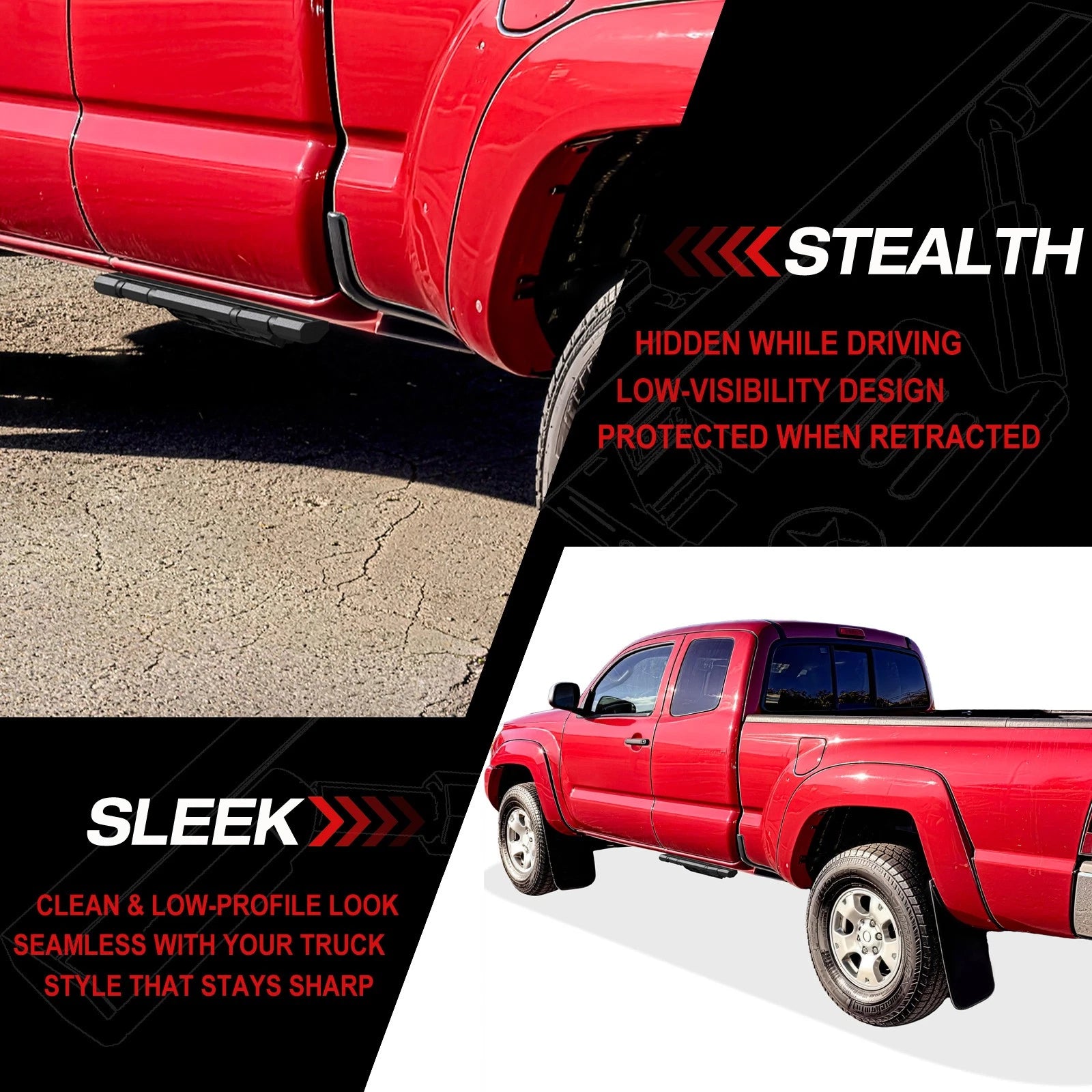 Power Running Boards for Toyota Tacoma (2005-2023)