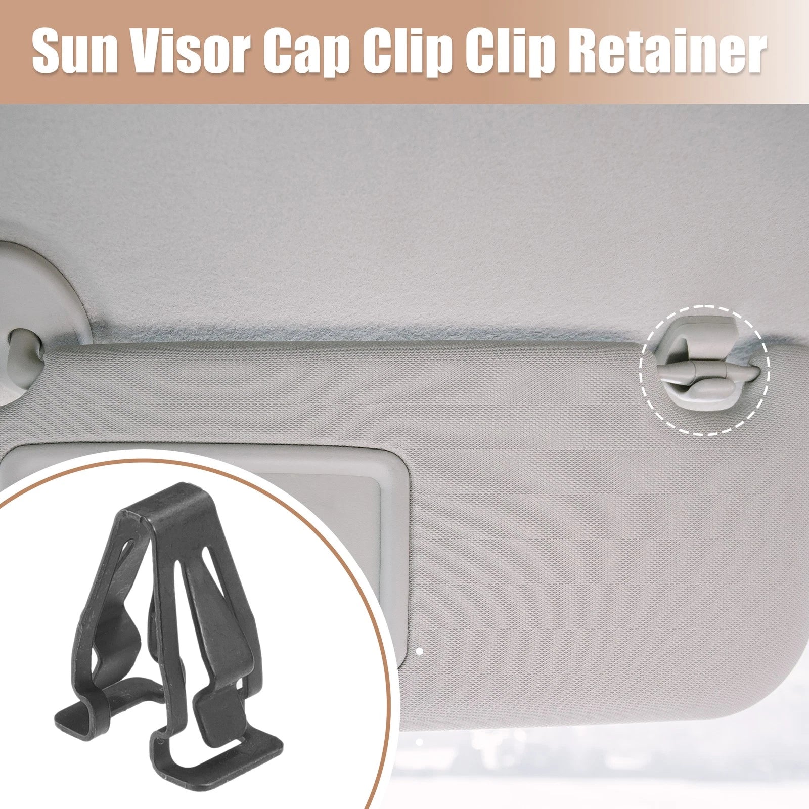 Sun Visor Cap Clip Retainer No.DS7Z-9904132-A for Ford Transit (2014–2023)