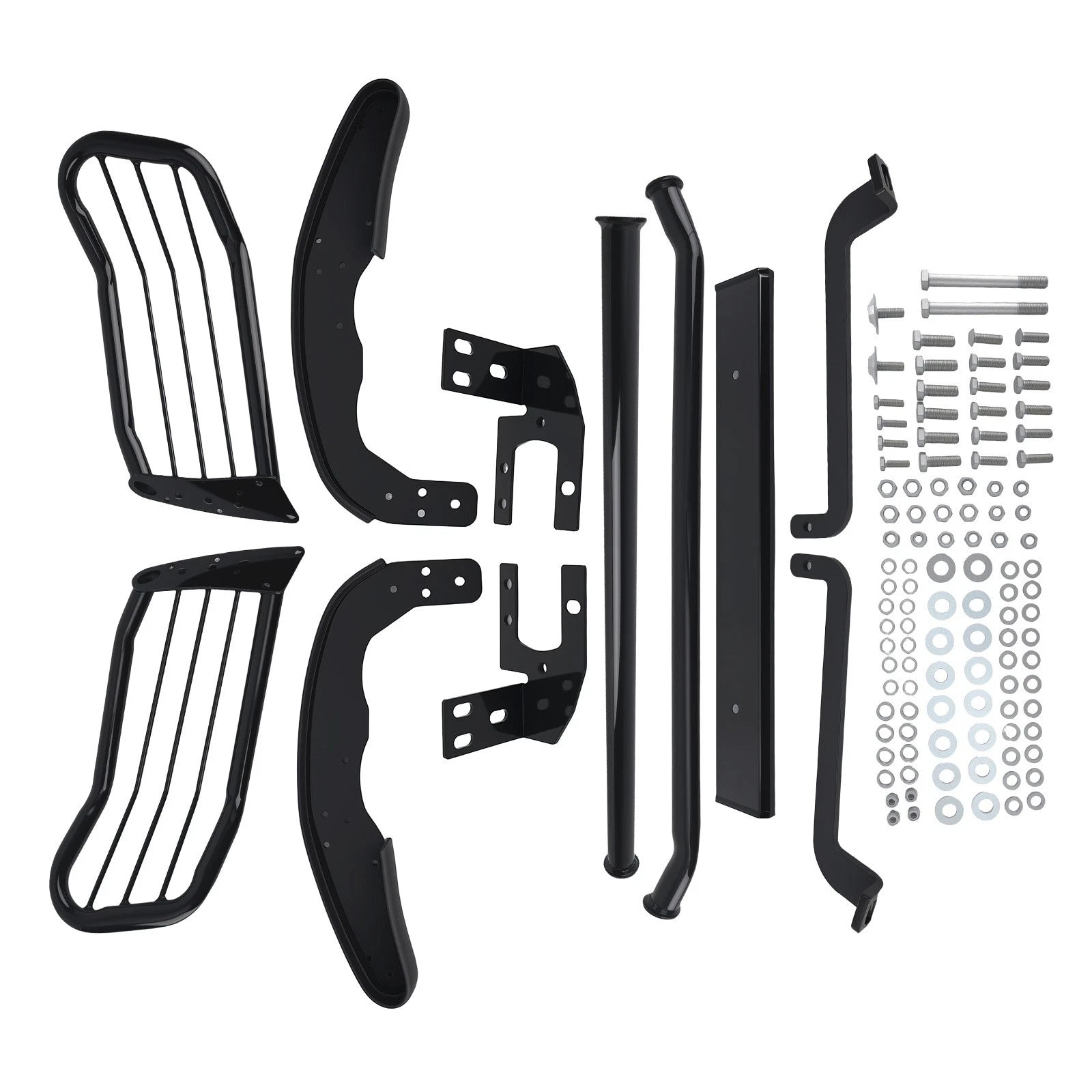 Front Bumper Bull Bar Guard for Toyota Tacoma (2005–2015) Black Powder Coated