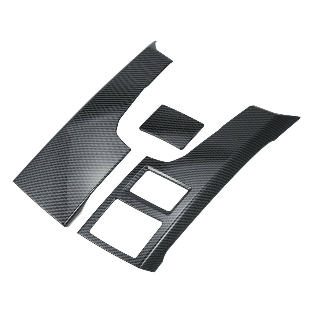 2X Carbon Fiber Pattern Central Console Air Vent Cover for Ford F-150 (2015–2019)