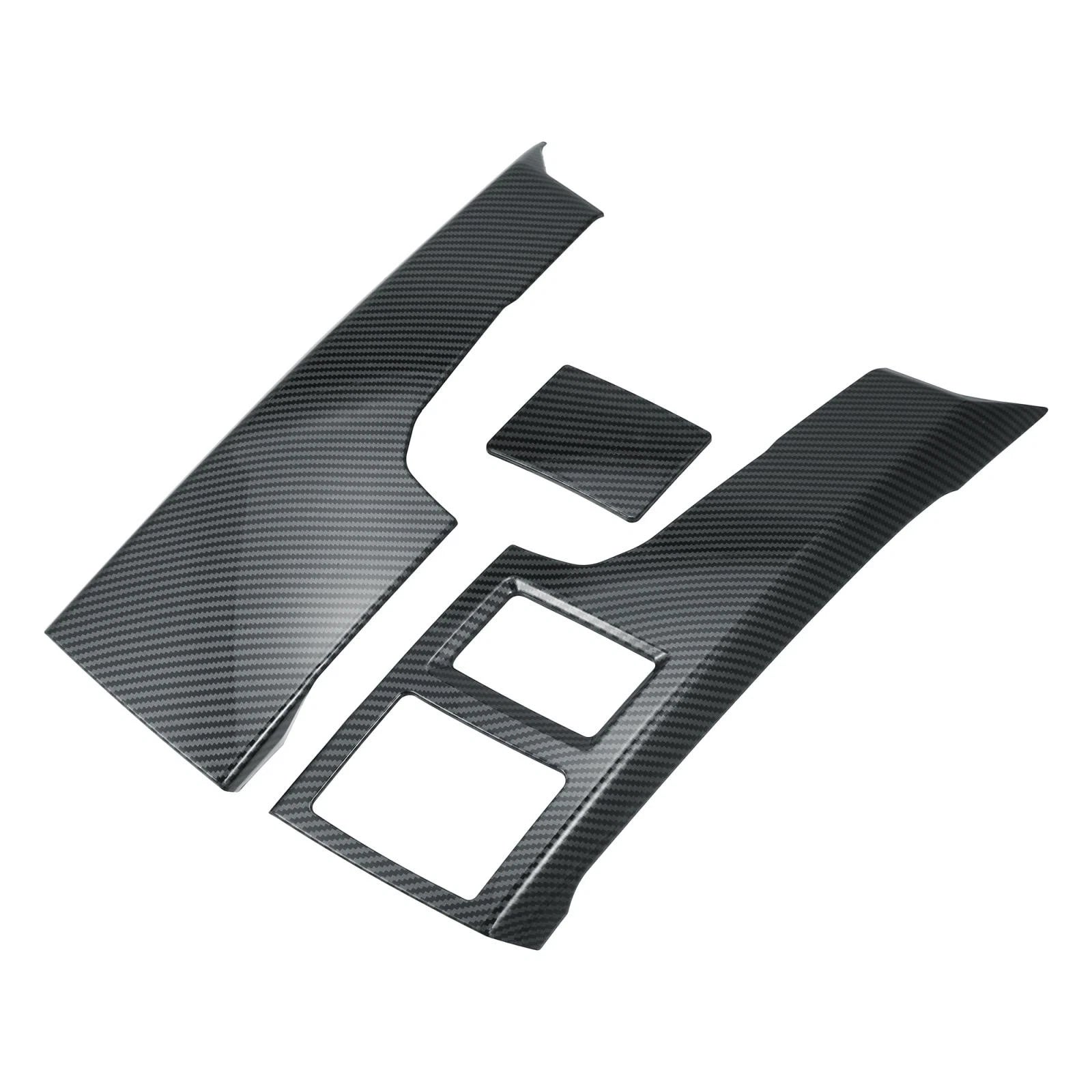 2X Carbon Fiber Pattern Central Console Air Vent Cover for Ford F-150 (2015–2019)