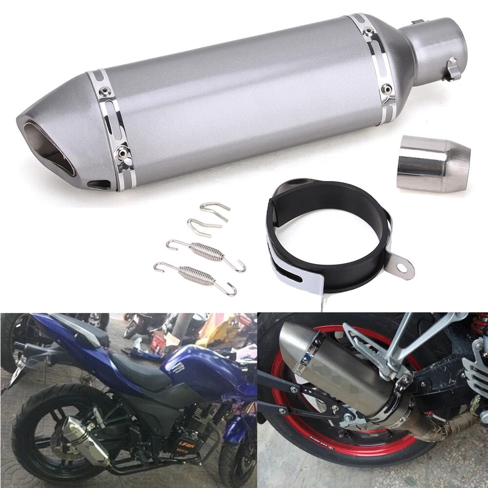 Universal Slip-On Exhaust Muffler Pipe Silencer 38-51mm