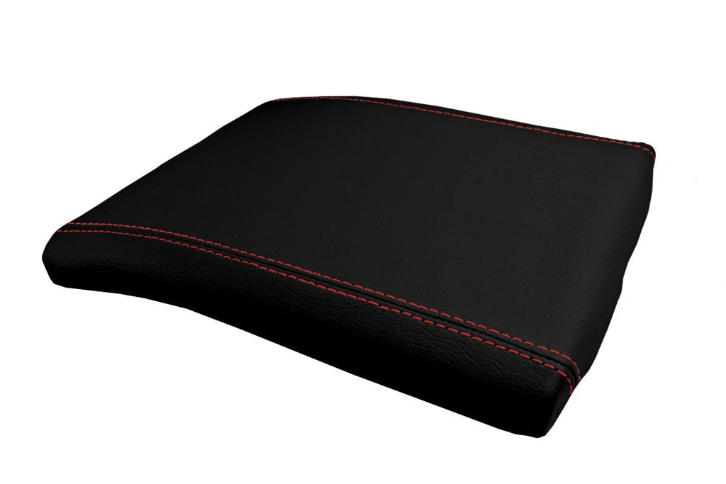 Console Lid Cover for Ford F150 (2004–2008) - Leather, Red Stitch
