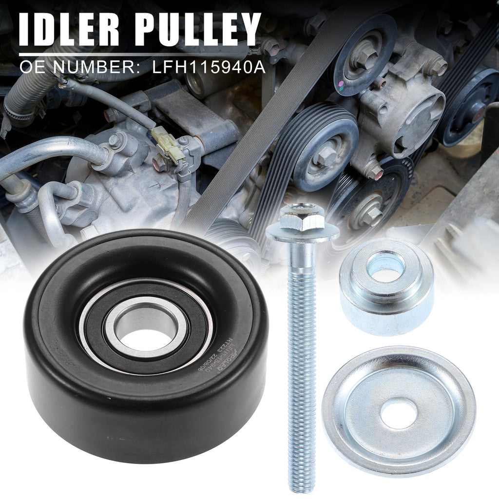 Drive Belt Idler Pulley for Mazda 3 2.3L (2007–2013) LFH115940A
