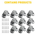 2X Oval White 2.5" LED Side Marker Clearance Lights for Truck Trailer RV (12V)