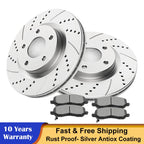 Front Disc Rotors Brake Pads for Chrysler 200 Dodge Caliber (2007–2017)