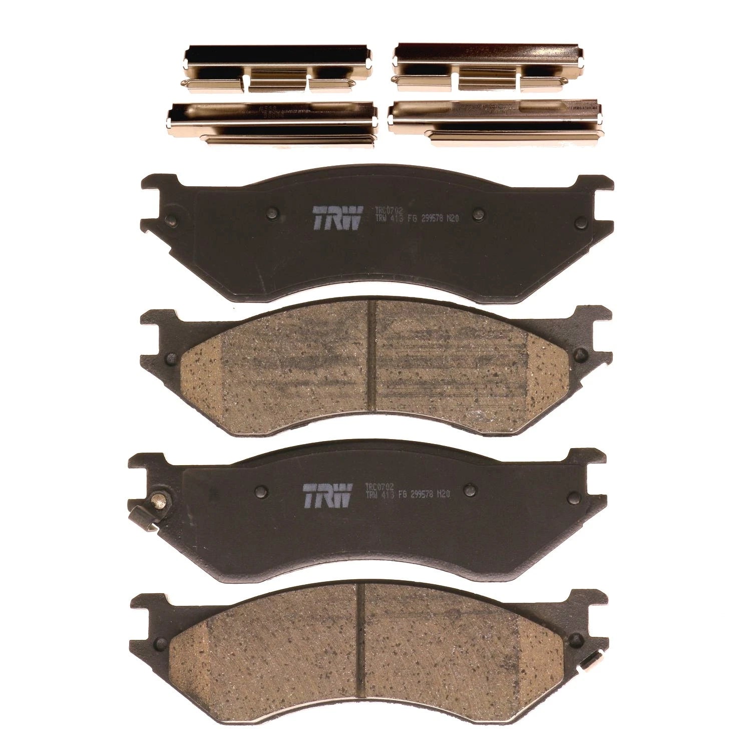 Set of 4 Disc Brake Pads for Ford F-150 (2000–2003)