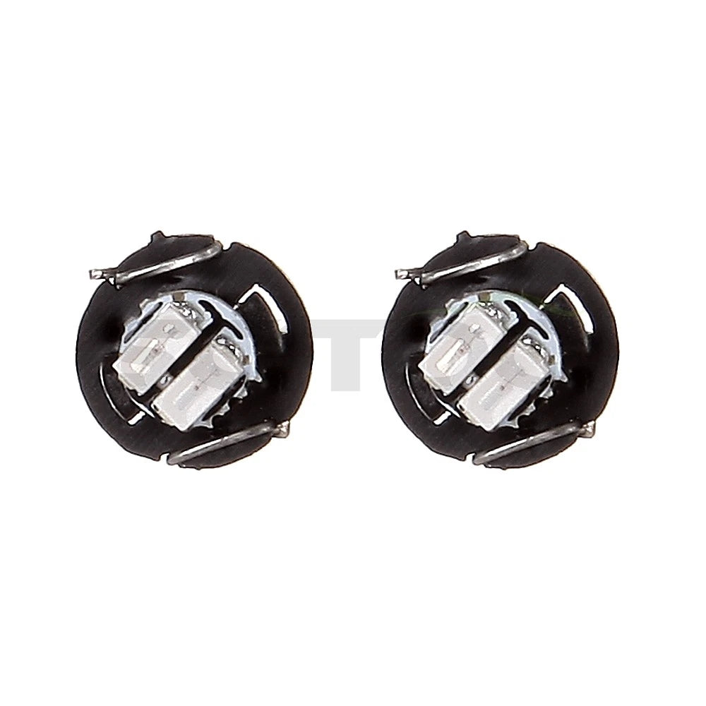 Set of 4 Red T3 Neo Wedge 3014 SMD LED A/C Heater Climate Lights