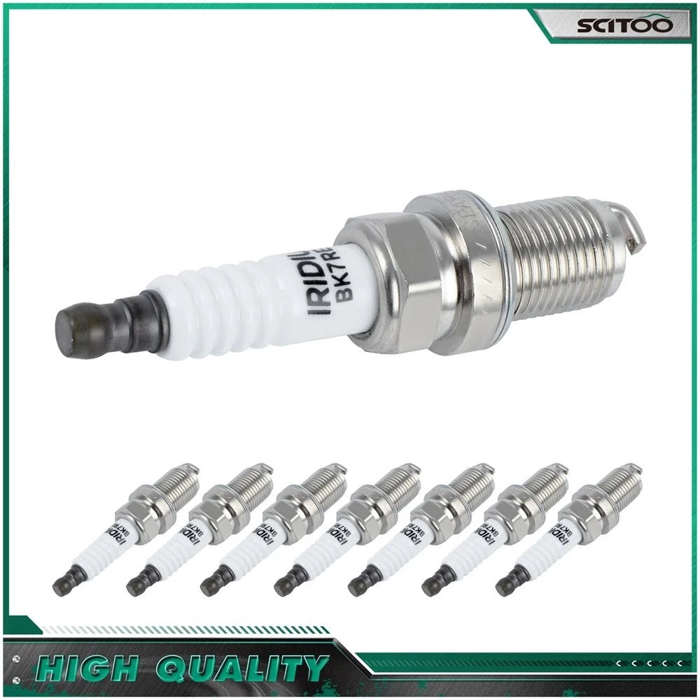 Set of 8 Iridium & Platinum Spark Plugs for Porsche Cayenne Audi R8 RS6 BMW Alpina B7