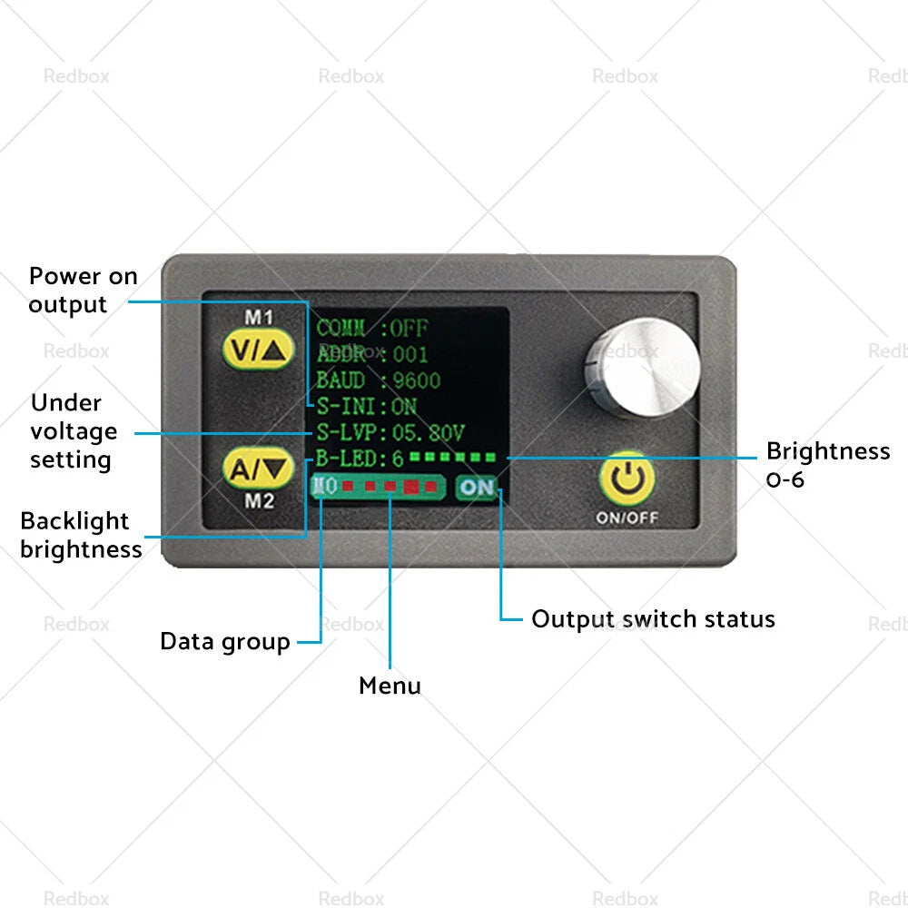 DC 36V 5A 80W Adjustable Power Supply Buck Boost Converter for CNC (N/A)