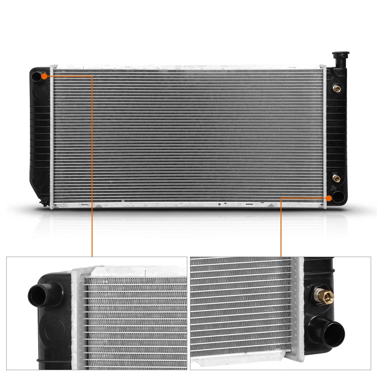Aluminum Radiator DPI-2317 for Chevy GMC C/K Suburban Tahoe Yukon (1996–2000)