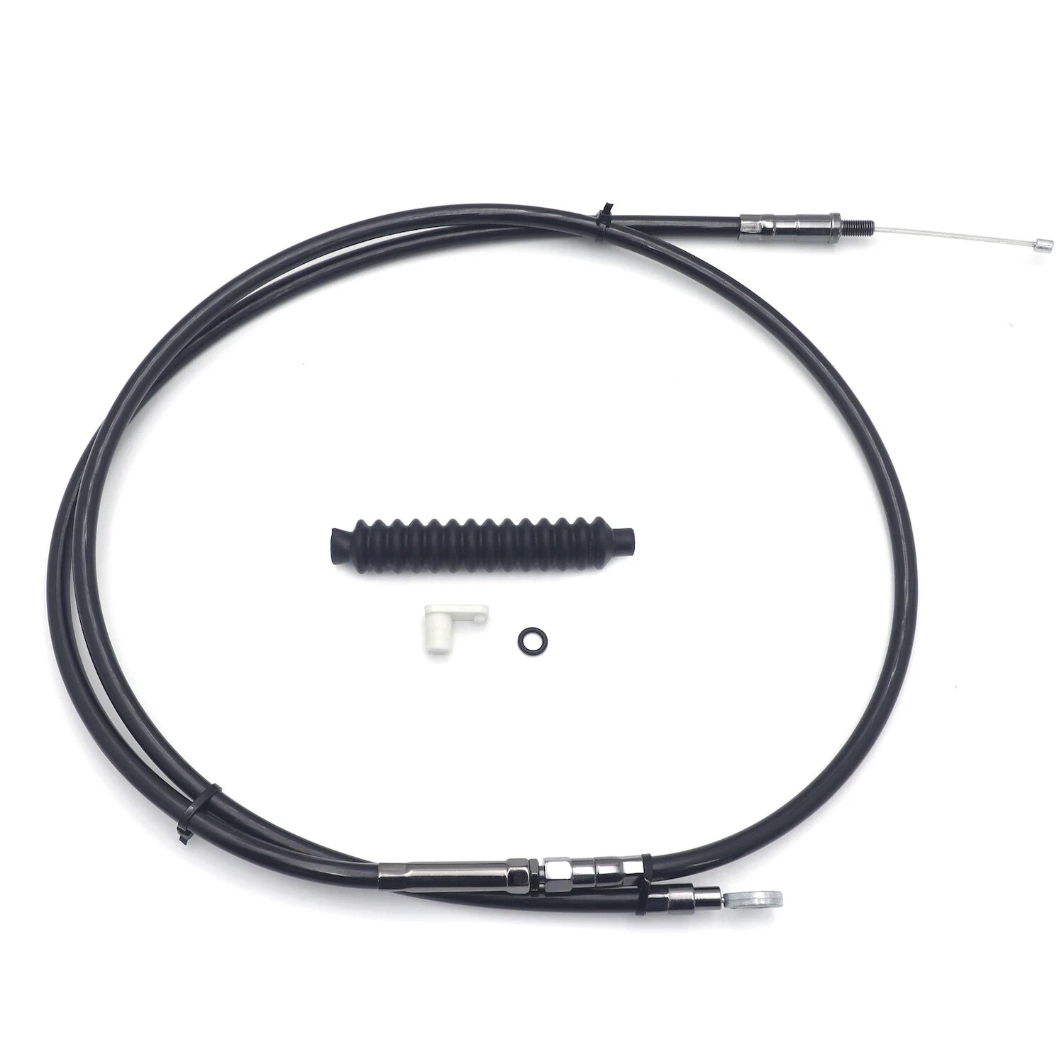 Clutch Cable for Harley Dyna Wide Glide EFI (1993–2006) +6" Black Vinyl Coated