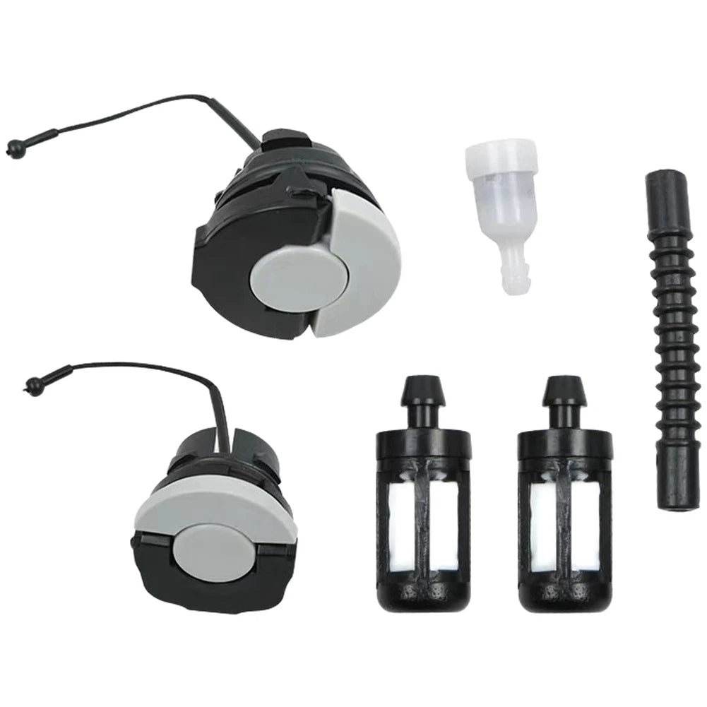 Set of 6 Chainsaw Oil & Fuel Caps for MS250 MS251 MS381 MS382 (2000–2023)