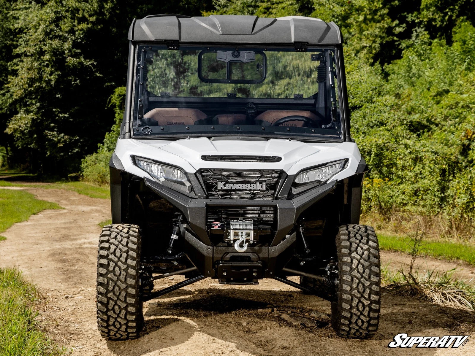 Scratch-Resistant Flip Windshield for Kawasaki Ridge (Fitment Specific)