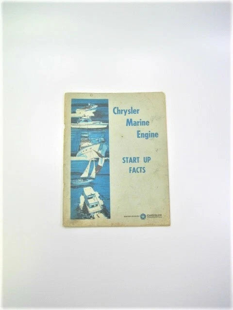 Chrysler Marine Inboard Sterndrive Engine Start Up Manual 81-770-1573