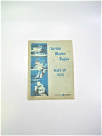 Chrysler Marine Inboard Sterndrive Engine Start Up Manual 81-770-1573