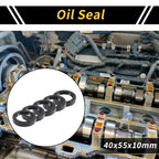 Set of 5 Oil Seal Rotary Shaft Seal NBR Rubber 40x55x10mm for Various Models