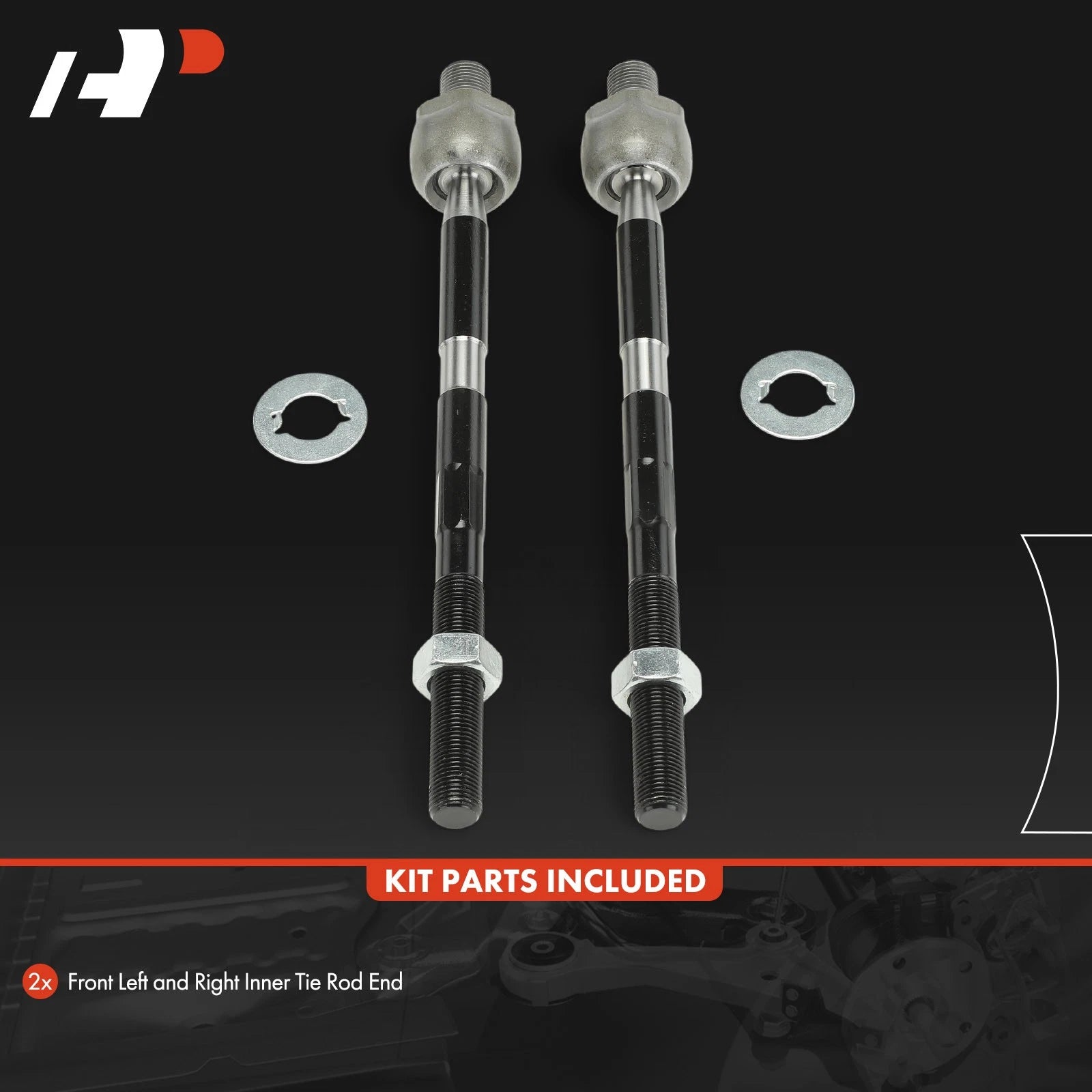 2X Front Inner Tie Rod End for Dodge Nitro (2008-2011)