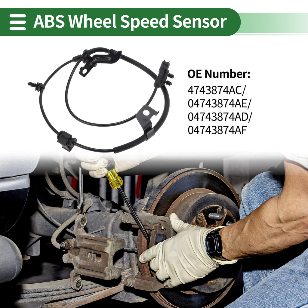 ABS Wheel Speed Sensor No. 4743874AC for Dodge Journey (2009–2020) Rear Right