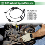 ABS Wheel Speed Sensor No. 4743874AC for Dodge Journey (2009–2020) Rear Right