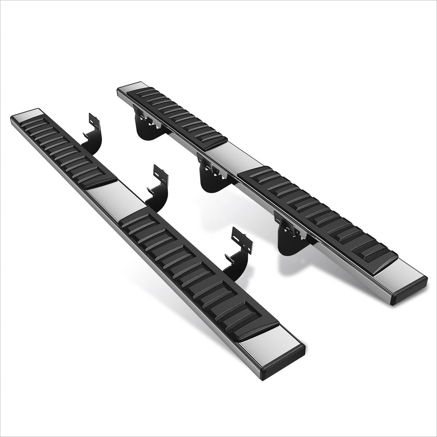Set of 2 Side Step Nerf Bars for Dodge Ram 1500-3500 Crew Cab (2009–2024)