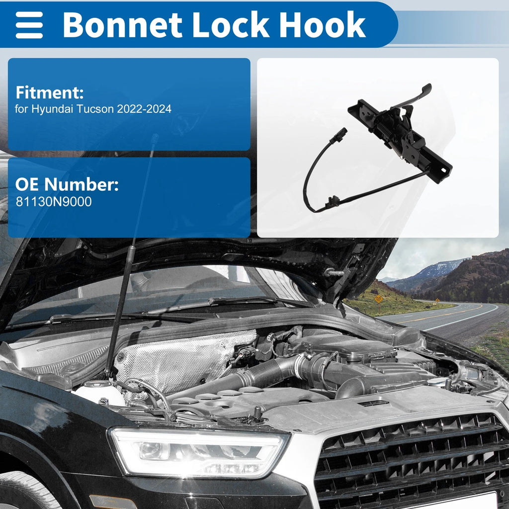 Hood Latch Assembly for Hyundai Tucson (2022–2024) No. 81130N9000