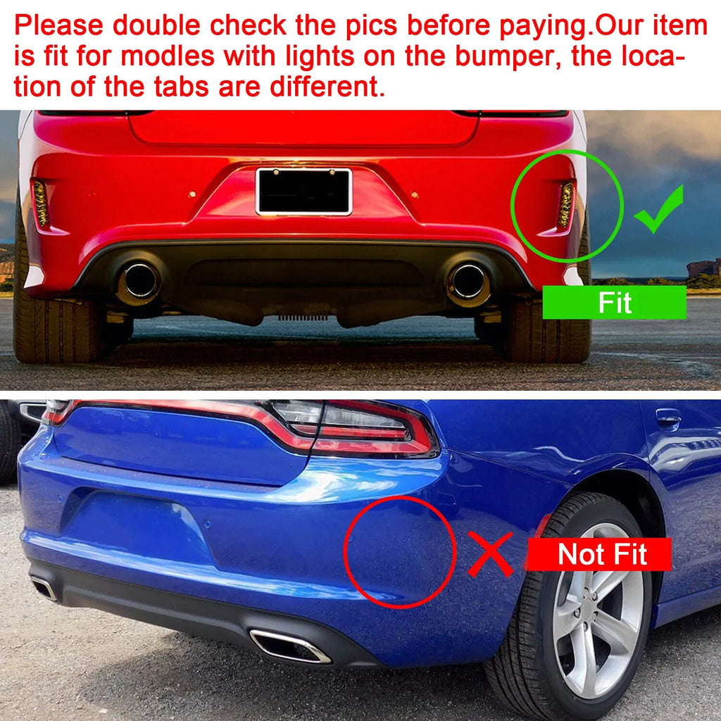 Rear Bumper Valance Diffuser for Dodge Charger SRT (2015-2023) Matte Black
