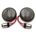 2" Bullet LED Rear Turn Signal Kit for Harley (Smoked Lenses)