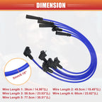 5pcs Spark Plug Wire Ignition Coil Cable No. 9091921553 for Toyota 4Runner (1994–1995)