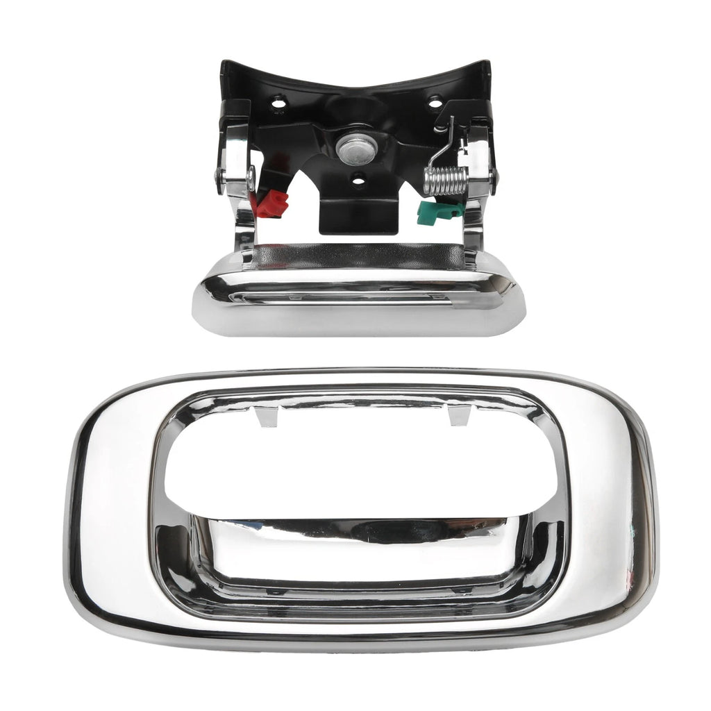 Chrome Tailgate Handle & Bezel Lock Set for Chevy Silverado GMC Sierra (1999–2007)