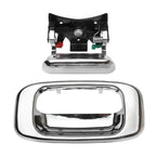 Chrome Tailgate Handle & Bezel Lock Set for Chevy Silverado GMC Sierra (1999–2007)