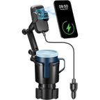 3-in-1 Car Wireless Charger for Smartphone Cup Holder (2012-2025)