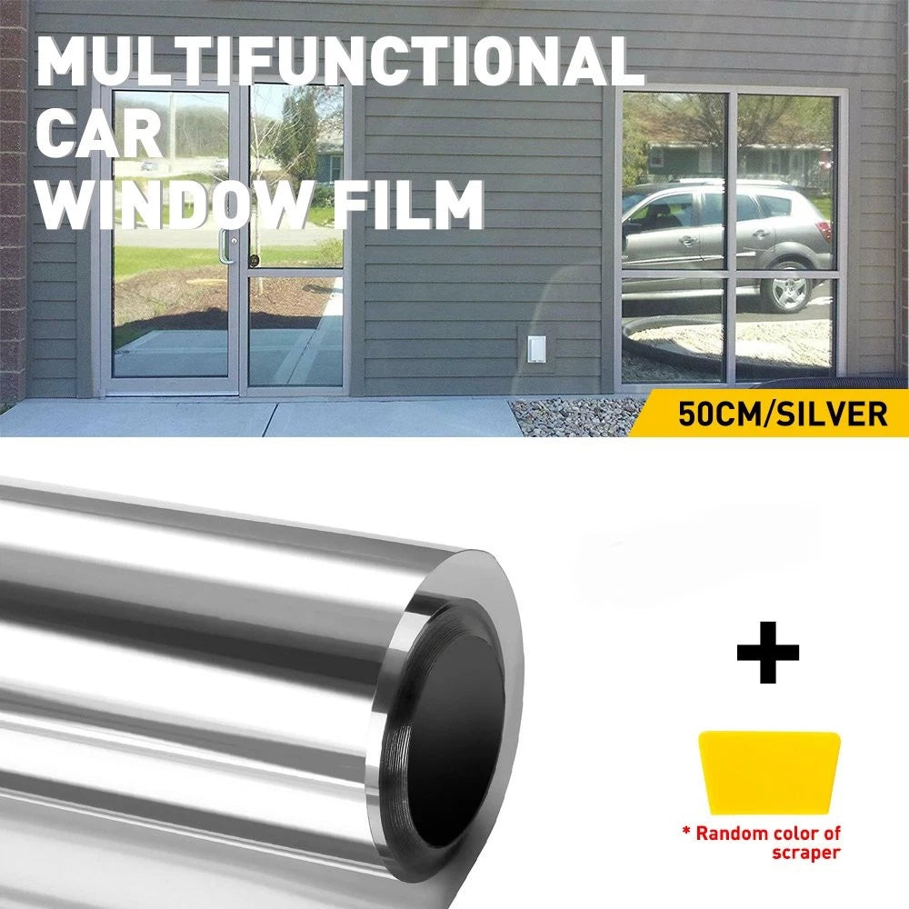 20" x 10FT Silver Chrome Tint Film for Car Home Office Glass