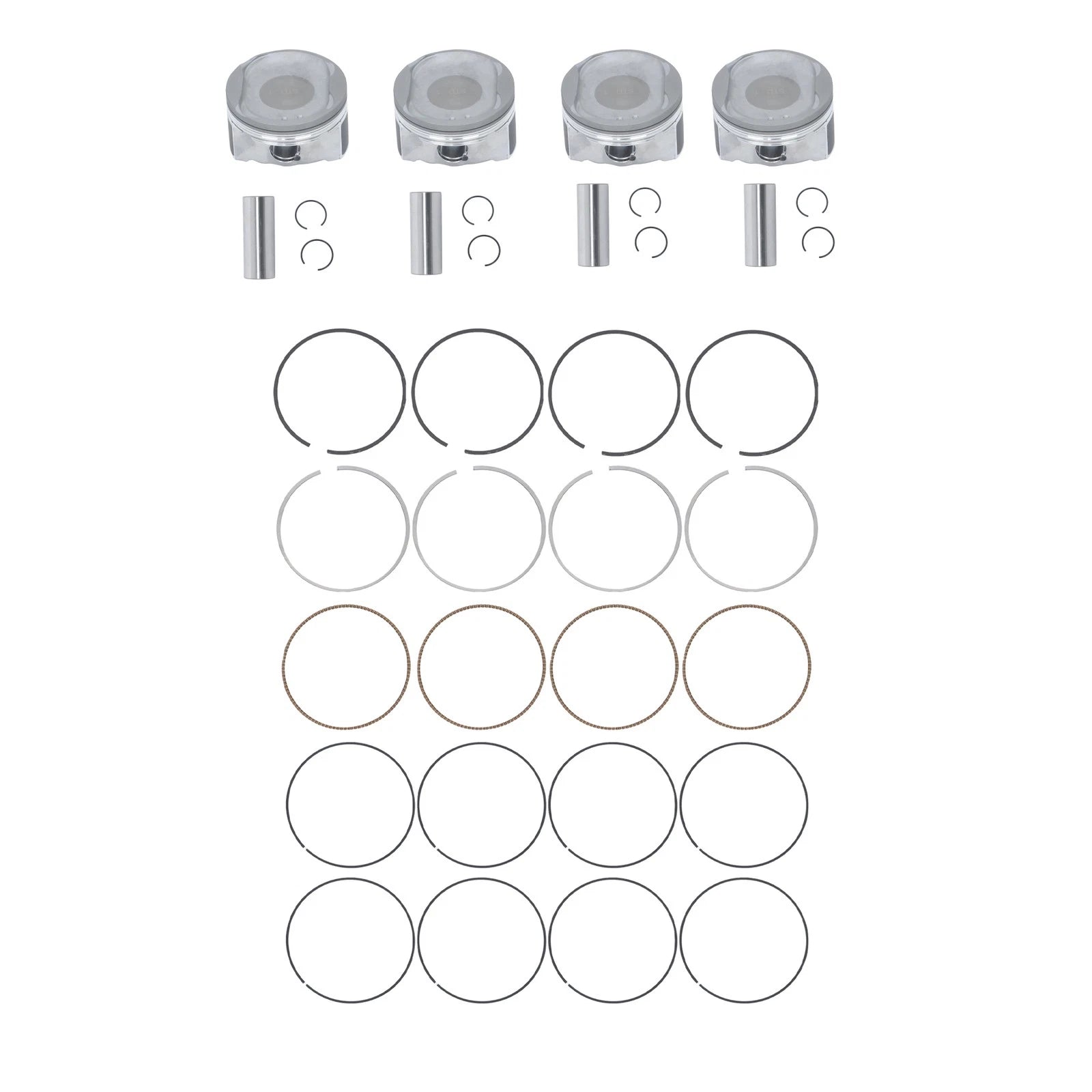 Pistons with Rings for Toyota Camry 2.4L (2007-2009)