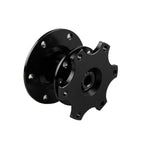 Steering Wheel Quick Release Hub Adapter Snap Off Kit - Black