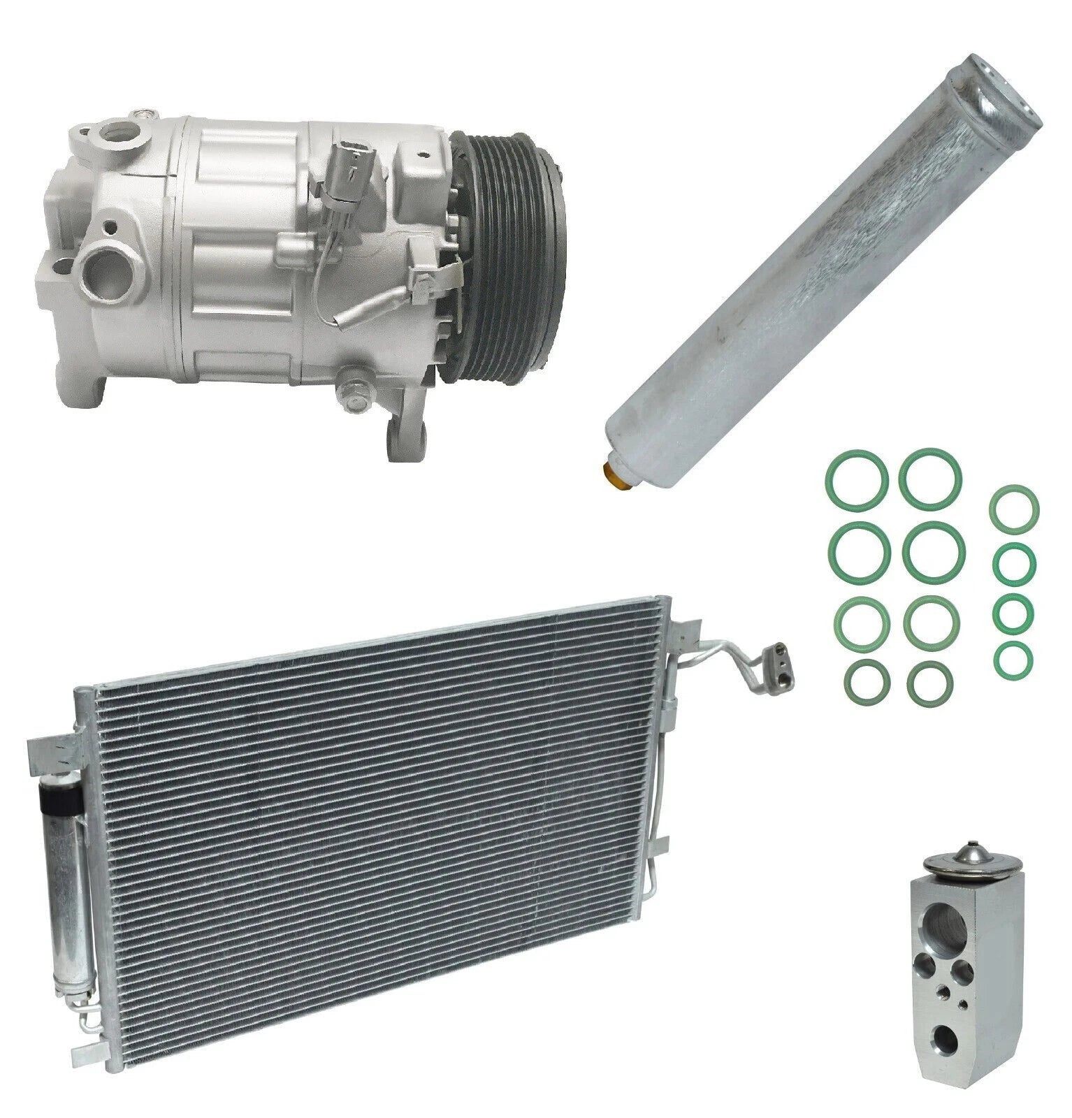 AC Compressor Kit W Condenser for Nissan Altima 3.5L (2007–2012)