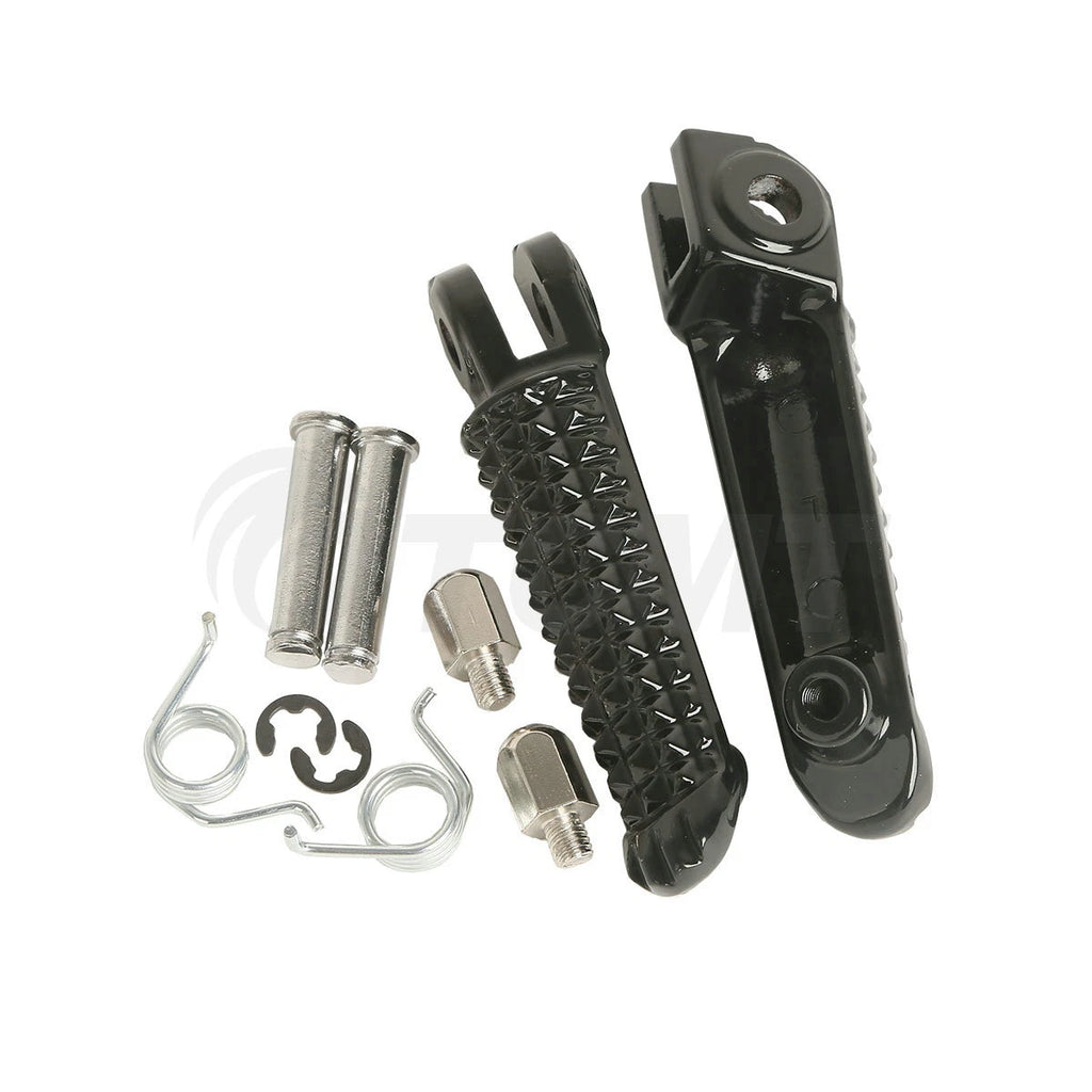Black Front Foot Pegs for Yamaha YZF R6 (1999–2020), YZF R6S (2003–2009)