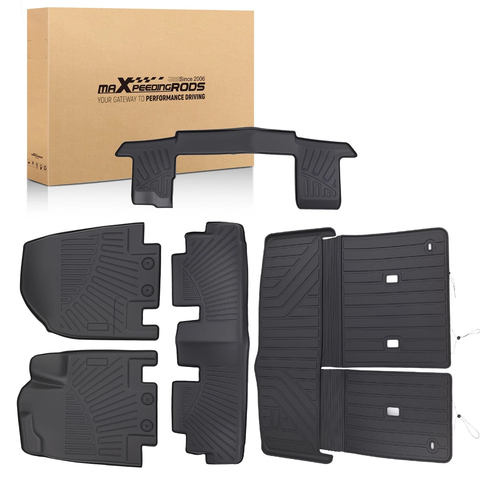 Set of 4 All Weather Floor Mats for Nissan Pathfinder (2022–2025) Rubber