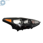 Headlight for Kia Sportage (2017-2019) Halogen with LED DRL Black Housing