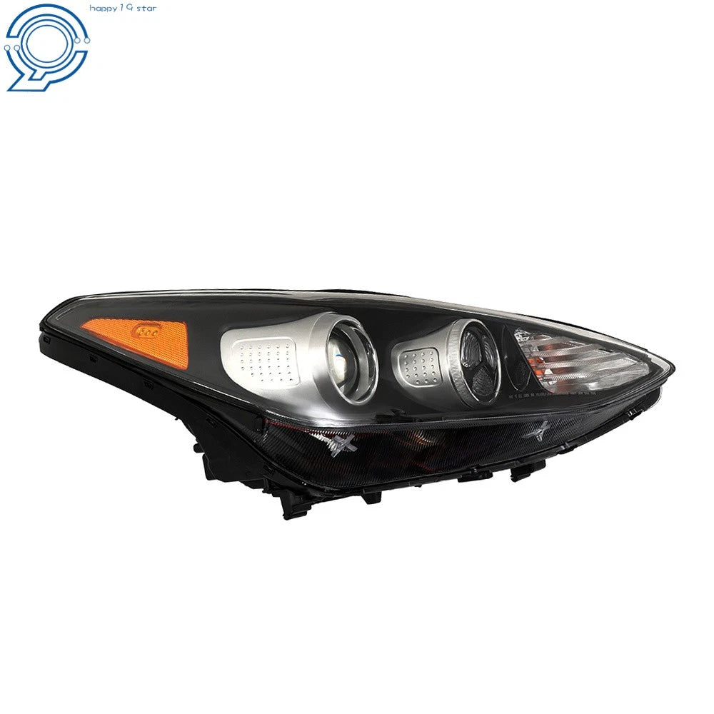 Headlight for Kia Sportage (2017-2019) Halogen with LED DRL Black Housing