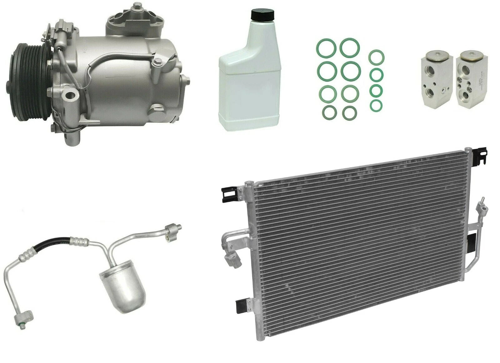 A C Compressor Kit Replacement with Condenser for Holden Astra (2005–2015)