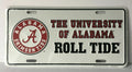 University of Alabama Metal License Plate Tag 6 x 12